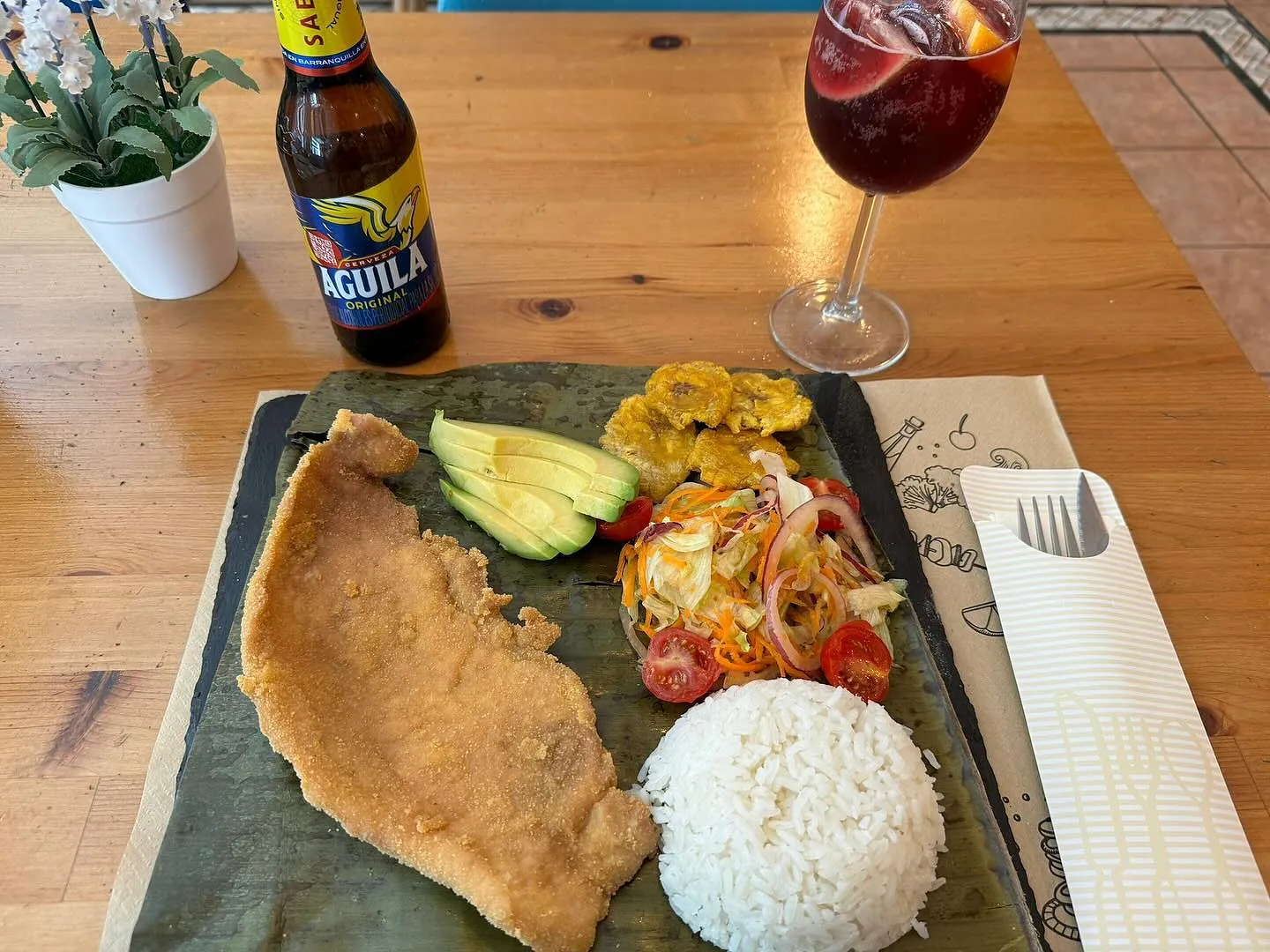 Comida colombiana y española