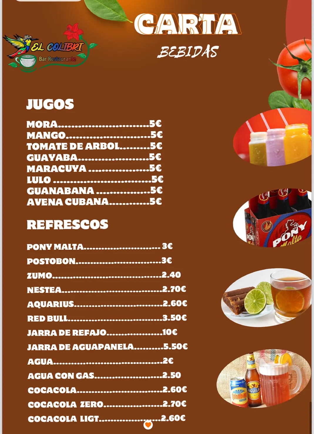 Carta Restaurante